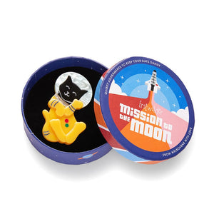 Major Tomcat Brooch  -  Erstwilder  -  Quirky Resin and Enamel Accessories