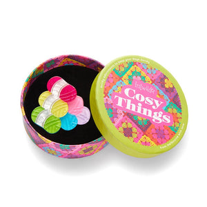 Yarn Spinner Brooch  -  Erstwilder  -  Quirky Resin and Enamel Accessories