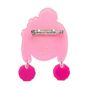 Snug Fit Kitty Brooch  -  Erstwilder  -  Quirky Resin and Enamel Accessories