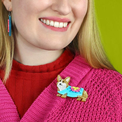 Charming Chaperone Brooch  -  Erstwilder  -  Quirky Resin and Enamel Accessories