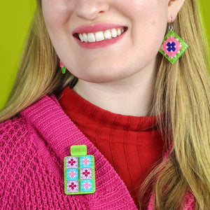 The Original Hottie Brooch  -  Erstwilder  -  Quirky Resin and Enamel Accessories