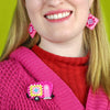 Cosiest of Campers Brooch  -  Erstwilder  -  Quirky Resin and Enamel Accessories