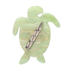 The Graceful Green Sea Turtle Brooch  -  Erstwilder  -  Quirky Resin and Enamel Accessories