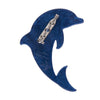 The Boastful Bottlenose Dolphin Brooch  -  Erstwilder  -  Quirky Resin and Enamel Accessories