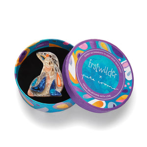 The Sage Sea Lion Brooch  -  Erstwilder  -  Quirky Resin and Enamel Accessories