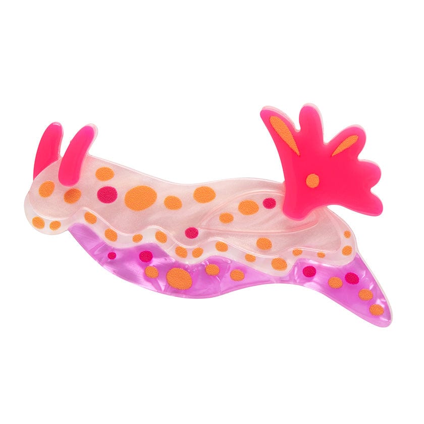 The Nebulous Nudibranch Brooch  -  Erstwilder  -  Quirky Resin and Enamel Accessories