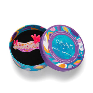 The Nebulous Nudibranch Brooch  -  Erstwilder  -  Quirky Resin and Enamel Accessories