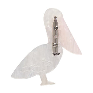 The Perceptive Pelican Brooch  -  Erstwilder  -  Quirky Resin and Enamel Accessories