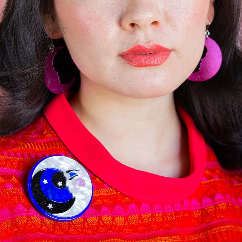 Dead of Night Brooch  -  Erstwilder  -  Quirky Resin and Enamel Accessories
