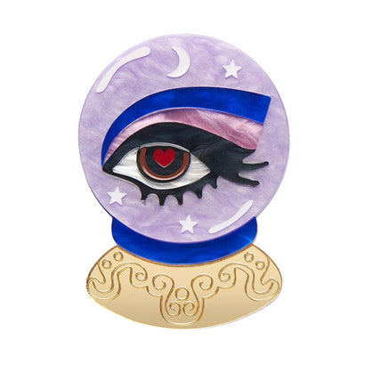 Keen-Eyed Insight Brooch  -  Erstwilder  -  Quirky Resin and Enamel Accessories