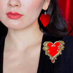 Love or Narcissism Brooch  -  Erstwilder  -  Quirky Resin and Enamel Accessories