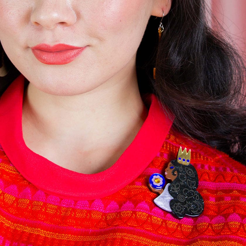 Worthy of Worship Brooch  -  Erstwilder  -  Quirky Resin and Enamel Accessories