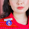 Hands-On Clairvoyance Brooch  -  Erstwilder  -  Quirky Resin and Enamel Accessories