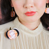 Haunted Harvest Brooch  -  Erstwilder  -  Quirky Resin and Enamel Accessories