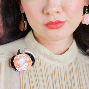 Haunted Harvest Brooch  -  Erstwilder  -  Quirky Resin and Enamel Accessories