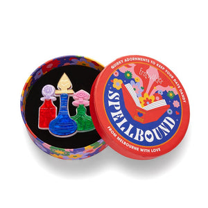 Under the Influence Brooch  -  Erstwilder  -  Quirky Resin and Enamel Accessories