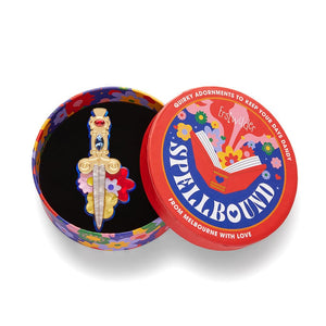 Double-Edged Delight Brooch  -  Erstwilder  -  Quirky Resin and Enamel Accessories