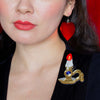 Curse the Darkness Brooch  -  Erstwilder  -  Quirky Resin and Enamel Accessories