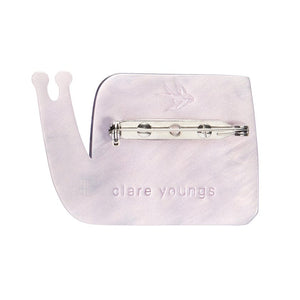 A Snail Named Whoosh Brooch  -  Erstwilder  -  Quirky Resin and Enamel Accessories