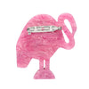 A Flamingo Named Honk Brooch  -  Erstwilder  -  Quirky Resin and Enamel Accessories