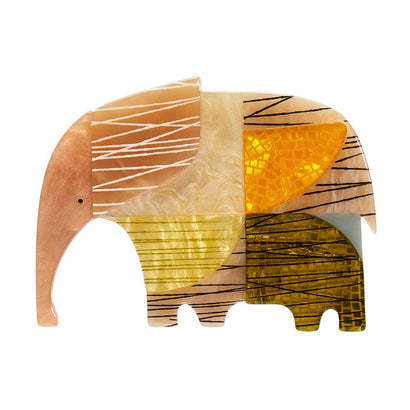 An Elephant Named Rumble Brooch  -  Erstwilder  -  Quirky Resin and Enamel Accessories