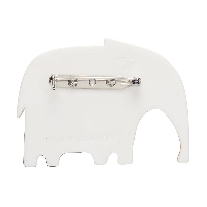 An Elephant Named Rumble Brooch  -  Erstwilder  -  Quirky Resin and Enamel Accessories