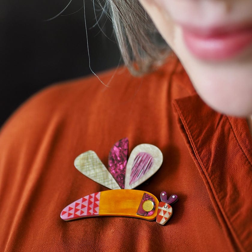 A Dragonfly Named Buzz Brooch  -  Erstwilder  -  Quirky Resin and Enamel Accessories