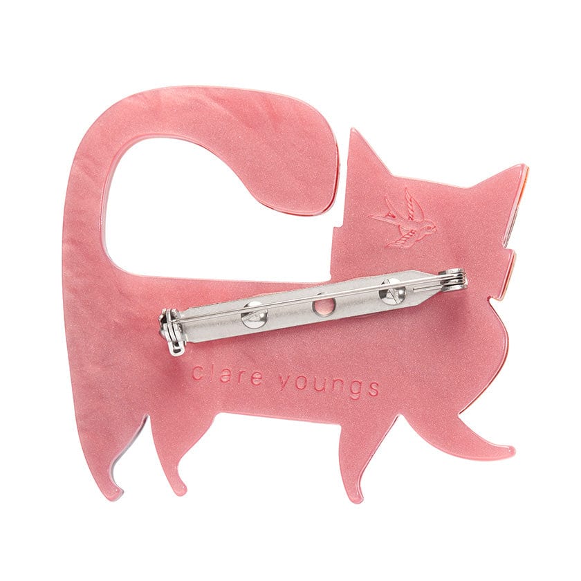 A Cat Named Purr Brooch  -  Erstwilder  -  Quirky Resin and Enamel Accessories