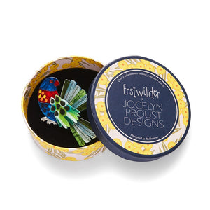 Skittles the Sun Lover Brooch  -  Erstwilder  -  Quirky Resin and Enamel Accessories