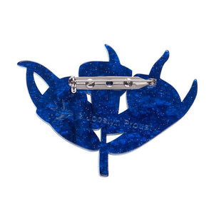 Ruby Red-Flowering Gum Brooch  -  Erstwilder  -  Quirky Resin and Enamel Accessories