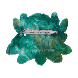 Shady Lady Red Brooch  -  Erstwilder  -  Quirky Resin and Enamel Accessories