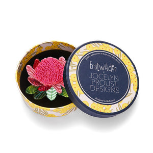 Shady Lady Red Brooch  -  Erstwilder  -  Quirky Resin and Enamel Accessories