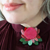 Shady Lady Red Brooch  -  Erstwilder  -  Quirky Resin and Enamel Accessories