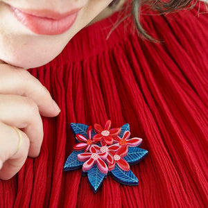 Dawn of December Brooch  -  Erstwilder  -  Quirky Resin and Enamel Accessories