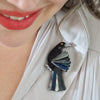 Seeing Red Brooch