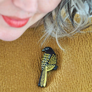 Nomadic Royalty Brooch  -  Erstwilder  -  Quirky Resin and Enamel Accessories