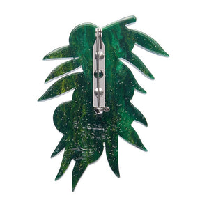 Acacia in Gold Brooch  -  Erstwilder  -  Quirky Resin and Enamel Accessories