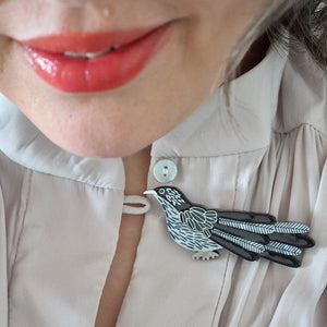 Booming Bloom Lover Brooch  -  Erstwilder  -  Quirky Resin and Enamel Accessories