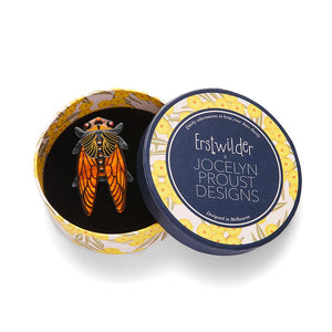 Cicadian Rhythms Brooch  -  Erstwilder  -  Quirky Resin and Enamel Accessories