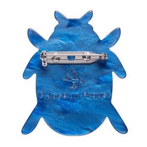 Luck of the Beetle Brooch  -  Erstwilder  -  Quirky Resin and Enamel Accessories