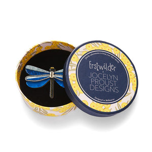 Sapphire Sky Dancer Brooch  -  Erstwilder  -  Quirky Resin and Enamel Accessories