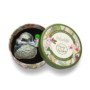 Mrs. Kookaburra Brooch  -  Erstwilder  -  Quirky Resin and Enamel Accessories