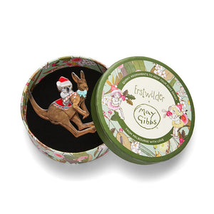 Christmas Bounce Brooch  -  Erstwilder  -  Quirky Resin and Enamel Accessories