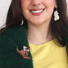 Christmas Bounce Brooch  -  Erstwilder  -  Quirky Resin and Enamel Accessories