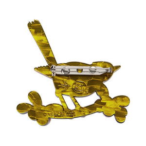 Holly Wagtail Brooch  -  Erstwilder  -  Quirky Resin and Enamel Accessories