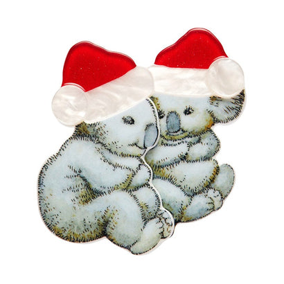 Mr. & Mrs. Bear Brooch  -  Erstwilder  -  Quirky Resin and Enamel Accessories