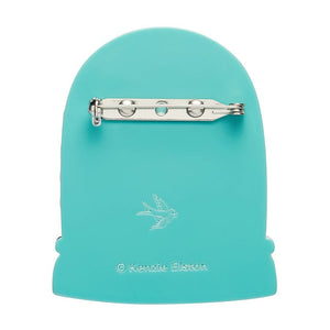 Seasonal Snow Globe Brooch  -  Erstwilder  -  Quirky Resin and Enamel Accessories