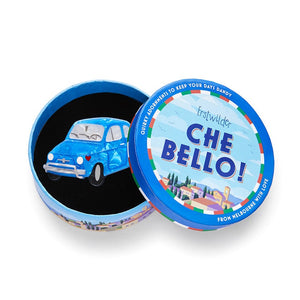 Italiana Automobili Brooch  -  Erstwilder  -  Quirky Resin and Enamel Accessories