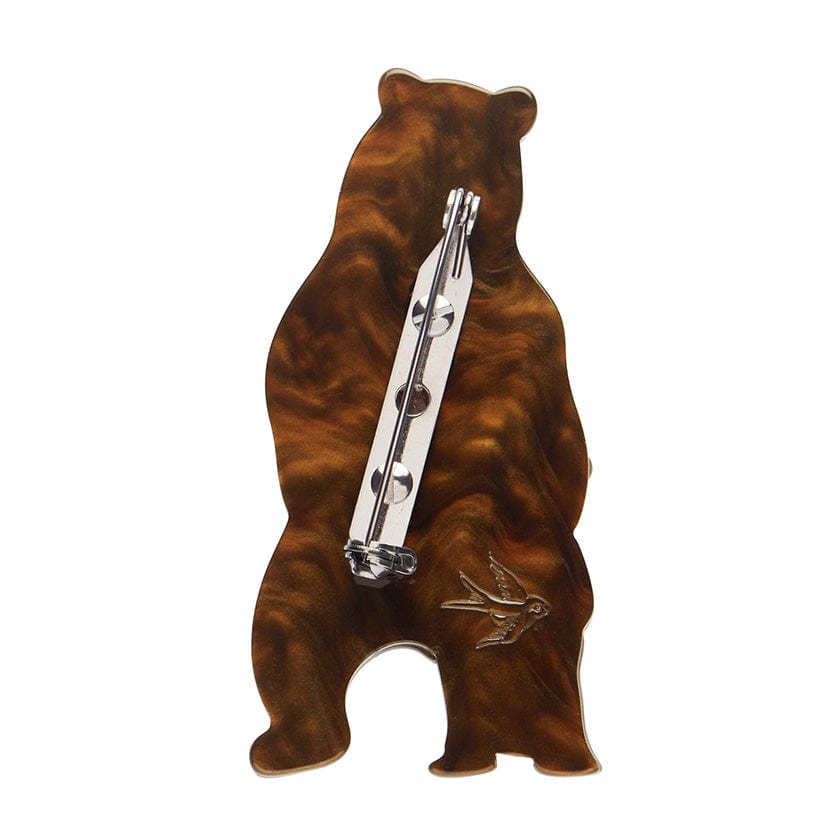 Bravissimo Bears Brooch  -  Erstwilder  -  Quirky Resin and Enamel Accessories