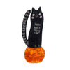 Pumpkin Time Kitty Brooch